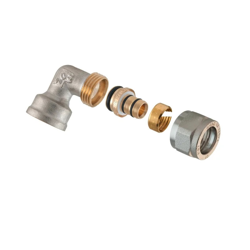 Gomito filettato femmina 90°