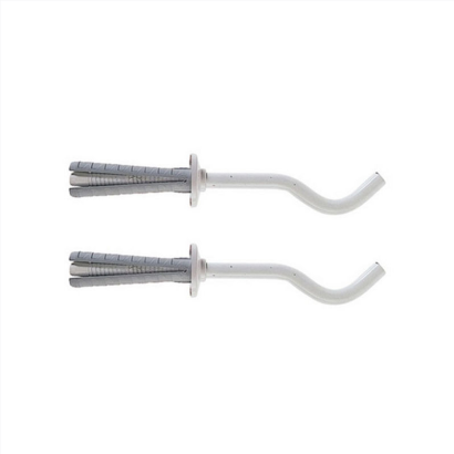 Coppia staffe/mensole adatta per installazione di radiatori tubolari in acciaio