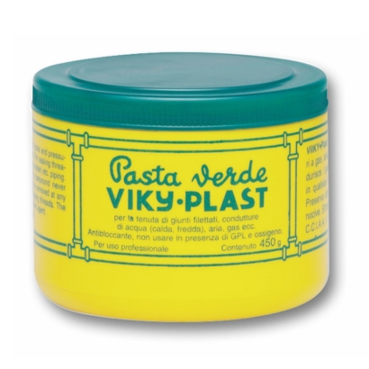 Pasta verde VIKY-PLAST in barattolo da 150 e 450 grammi