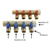 Collettore con Valvole a Sfera con uscite 1/2"x16