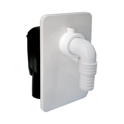 Sifone ad incasso per lavatrice in PEHD