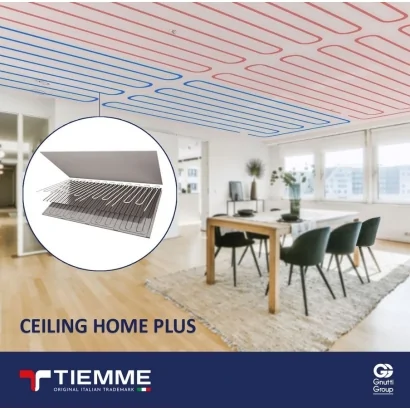 Pannello modulare in cartongesso per impianti radianti (riscaldamento/raffrescamento) a soffitto