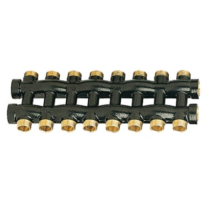 Collettore complanare compatto (unico pezzo) con uscite 1/2"x16