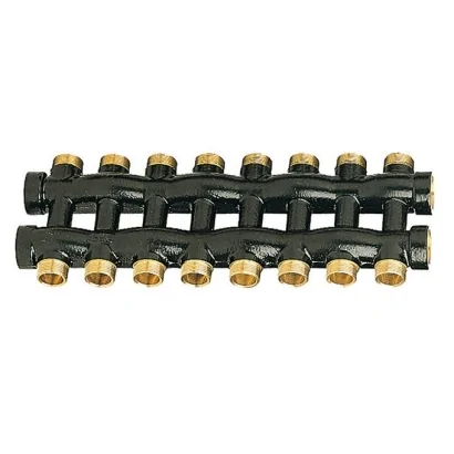 Collettore complanare compatto (unico pezzo) con uscite 1/2"x16