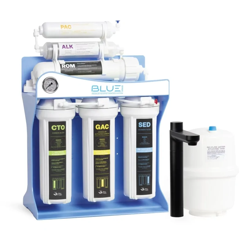 Sistema di ultrafiltrazione ad osmosi inversa "SPECTRUM WATER BLUE" a 6 stadi con capacità di 8000 litri Sistema di ultrafiltrazione ad osmosi inversa "SPECTRUM WATER BLUE" a 6 stadi con capacità di 8000 litri