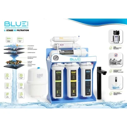 Sistema di ultrafiltrazione ad osmosi inversa "SPECTRUM WATER BLUE" a 6 stadi con capacità di 8000 litri