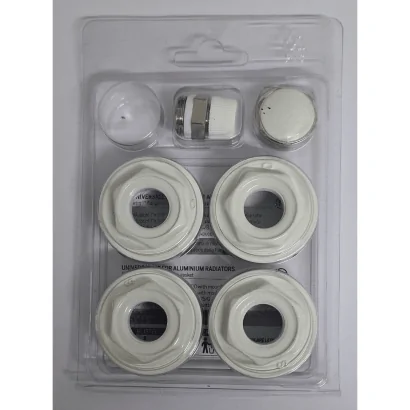 Kit universale per radiatori in alluminio con valvola di sfogo aria fissa