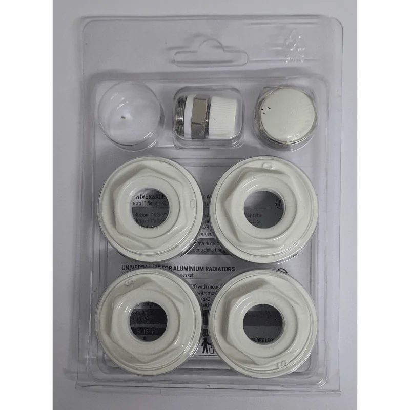 Kit universale per radiatori in alluminio con valvola di sfogo aria fissa