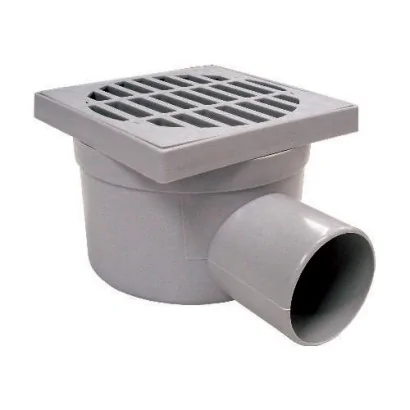 Chiusino sifonato in PVC con scarico laterale Ø50