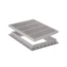 Chiusino grigliato in PVC completo di telaio