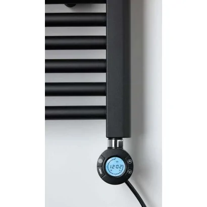 Scaldasalviette elettrico digitale in acciaio bianco lucido Ercos modello Elettra Digitale