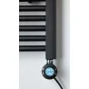 Scaldasalviette elettrico digitale in acciaio cromato Ercos modello Elettra Digitale