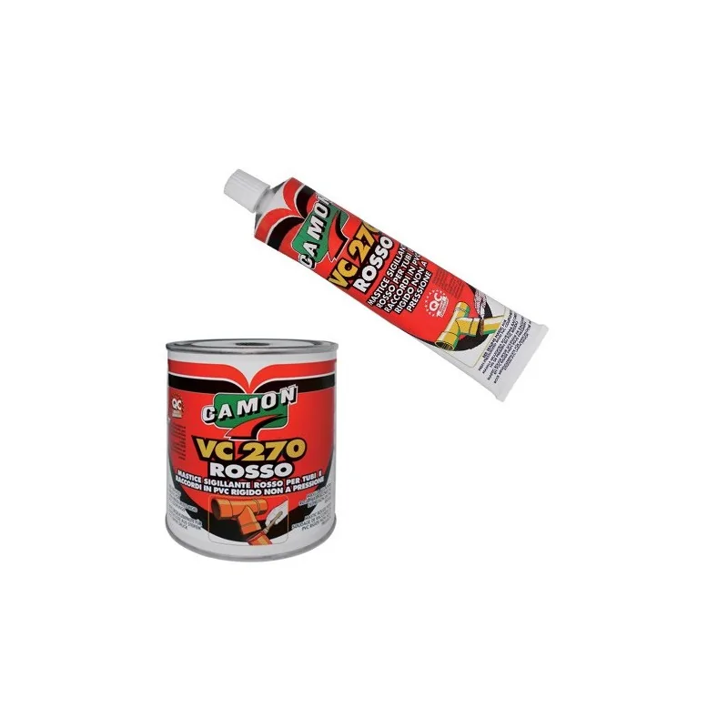 Mastice sigillante VC 270 rosso per tubi e raccordi in PVC-U rigido non in pressione Mastice sigillante VC 270 rosso per tubi e raccordi in PVC-U rigido non in pressione