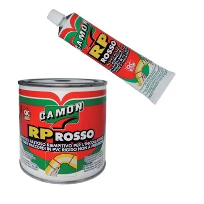 Mastice sigillante pastoso riempitivo rp rosso per tubi e raccordi in PVC-U rigido non in pressione
