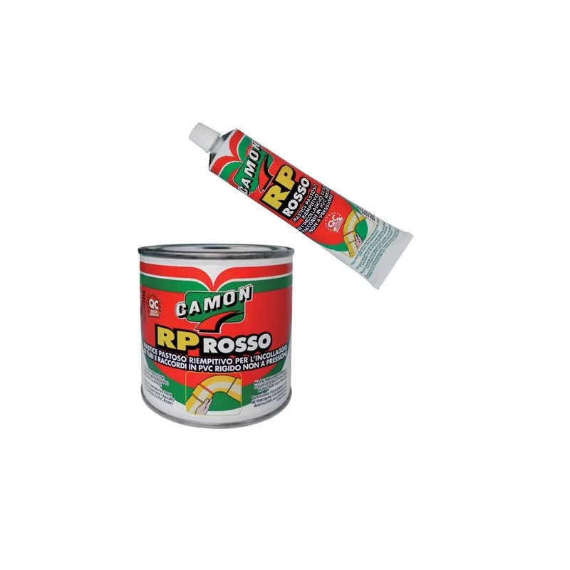 Mastice sigillante pastoso riempitivo rp rosso per tubi e raccordi in PVC-U rigido non in pressione