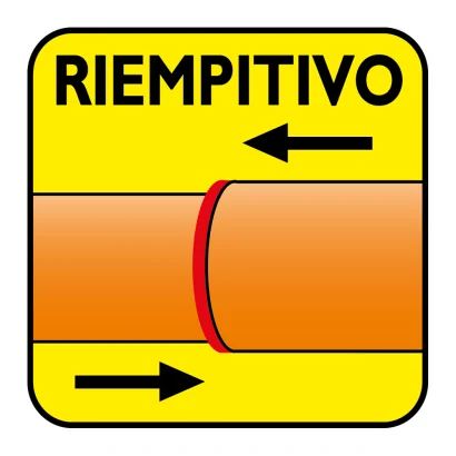 Mastice sigillante pastoso riempitivo rp rosso per tubi e raccordi in PVC-U rigido non in pressione