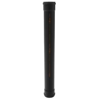 Tubo di scarico ad innesto in PVC-U insonorizzato con doppio bicchiere f/f spessore 3 mm