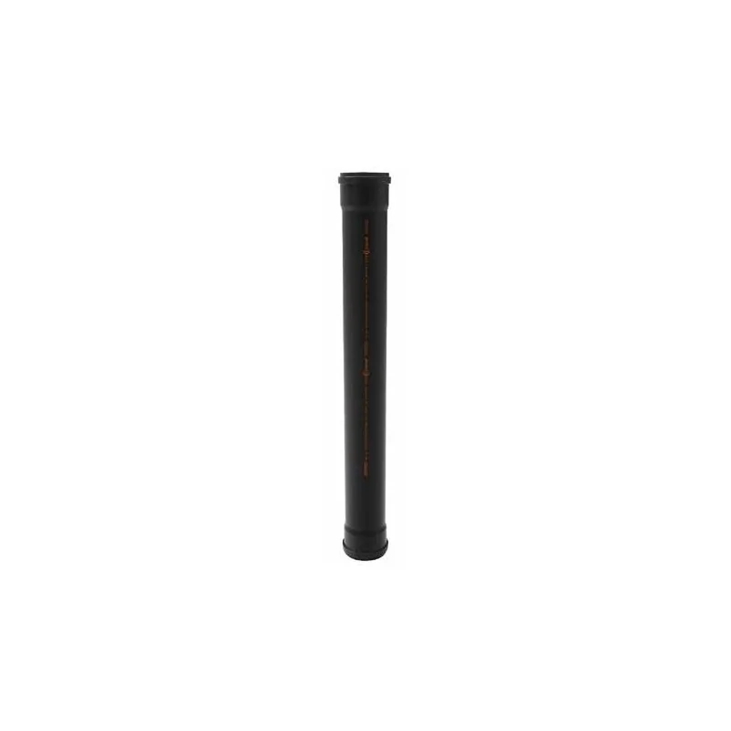 Tubo di scarico ad innesto in PVC-U insonorizzato con doppio bicchiere f/f spessore 3 mm