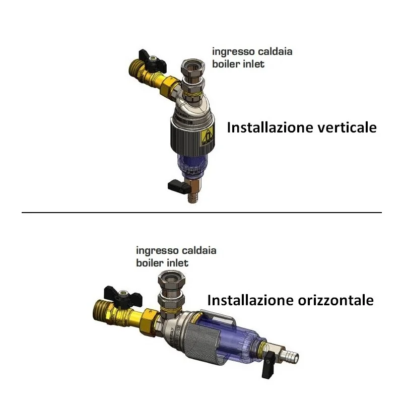 Tecnogas DSBLUE.PL Filtro Defangatore Magnetico Sottocaldaia - 13