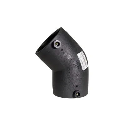 Gomito a 45° elettrosaldabile per acqua potabile e gas SDR11 - PN16 - S5 - PE100