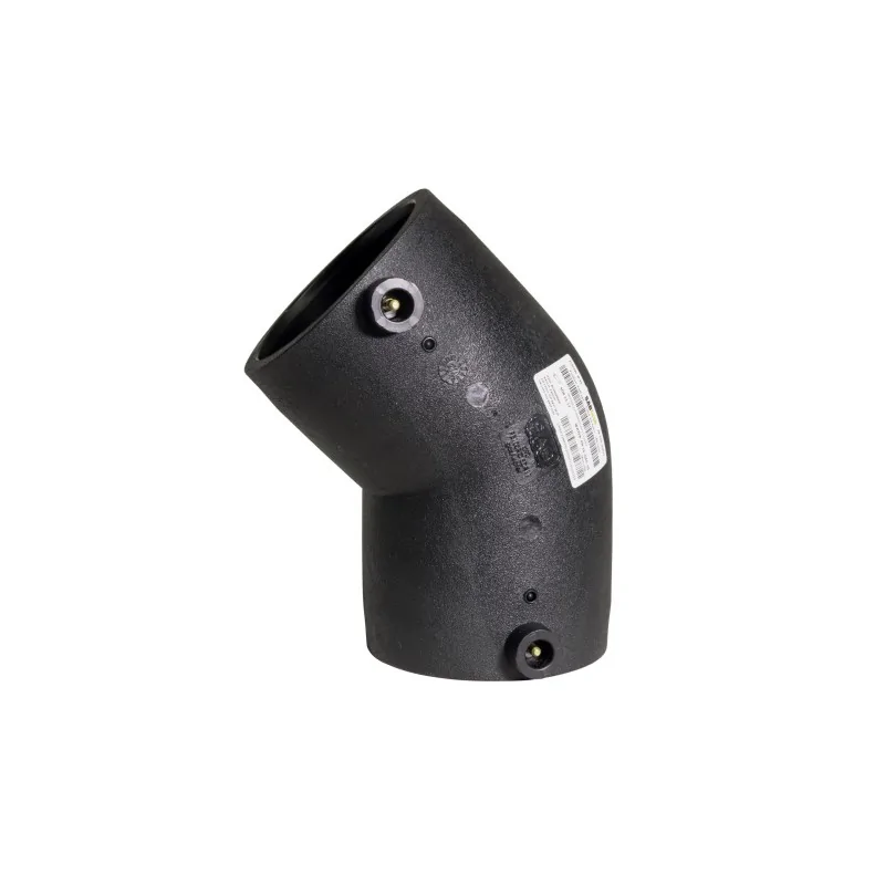 Gomito a 45° elettrosaldabile per acqua potabile e gas SDR11 - PN16 - S5 - PE100