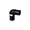 Gomito 90° codolo lungo non elettrosaldabile per acqua potabile e gas SDR11 - PN16 - S5 - PE100
