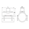Collare di presa a tronchetto per acqua potabile e gas SDR11 PN16 S5 PE100
