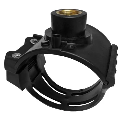 Collare di presa con uscita in ottone F/F per acqua potabile e gas SDR11 - PN16 - S5 - PE100