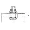 Valvola a sfera codolo lungo per acqua potabile e gas SDR11 - PN16 - S5 - PE100