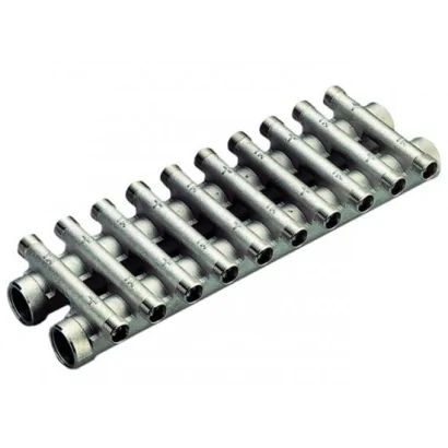 Collettore complanare compatto (unico pezzo) con uscite 1/2"x16