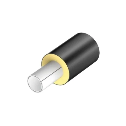 Tubo PP-R Pluristrato Fibrorinforzato SDR11 preisolato con schiuma in PUR protetto da tubo PE-HD