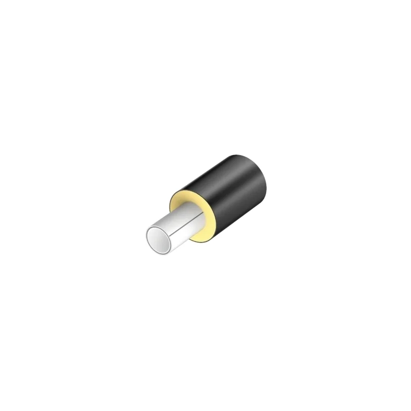 Tubo PP-R Pluristrato Fibrorinforzato SDR11 preisolato con schiuma in PUR protetto da tubo PE-HD