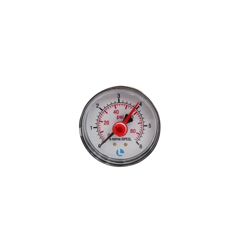 Manometro Ø63 mm attacco posteriore 1/4" Manometro Ø63 mm attacco posteriore 1/4"