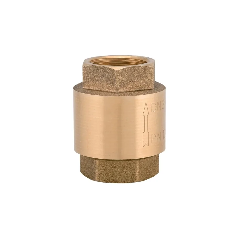 Valvola di ritegno femmina/femmina con otturatore metallico Valvola di ritegno femmina/femmina con otturatore metallico