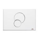 Placca di comando FIDIA DUO BIANCA per cassetta MONOLITH 9.0
