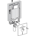 Cassetta incasso Geberit Sigma a due volumi di risciacquo con modulo Combifix per wc sospeso