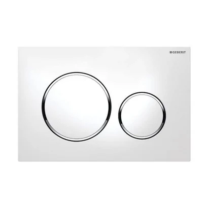 Placca di comando SIGMA20 bianca per cassetta incasso SIGMA8, COMBIFIX e DUOFIX