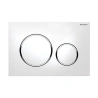Placca di comando SIGMA20 bianca per cassetta incasso SIGMA8, COMBIFIX e DUOFIX
