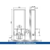 Telaio bidet sospeso Pucci completo di kit montaggio