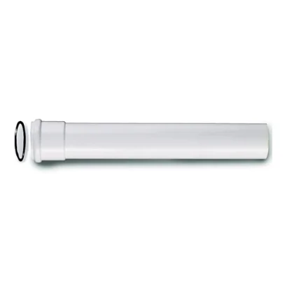 Canotto prolungato 26 cm Bianco/Cromato
