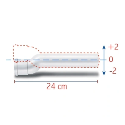 Canotto eccentrico 24 cm